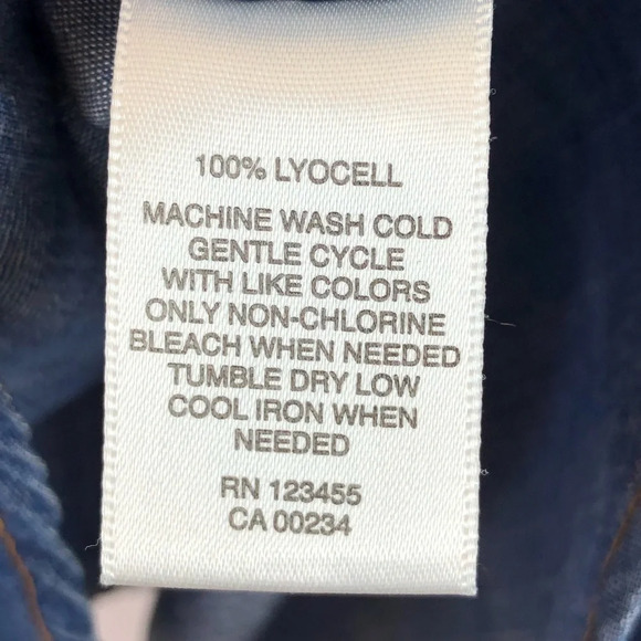 Lord & Taylor Woman 0X Chambray Button Up Shirt - Picture 7 of 7